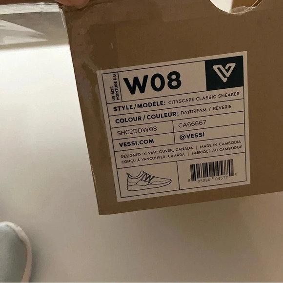 Vessi Cityscape baby blue waterproof sneakers size 8 LIKE NEW - Picture 5 of 7